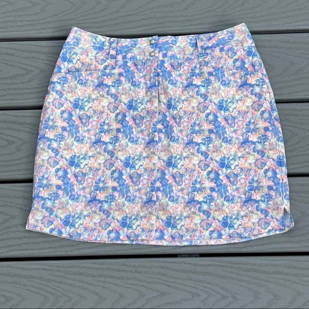 ADIDAS Floral Print Skort Active Skort women’s Size 4 New With Tags - Picture 1 of 10